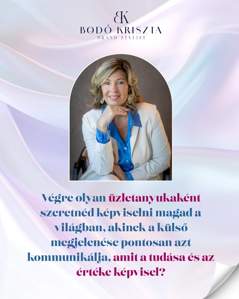 Bodó Kriszta Brand Styling workshop kreatívok hideg tónusú arculati rendszerben.